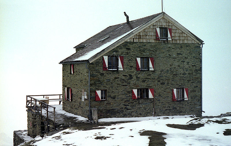 Takto vypadala chata Bonn-Matreier Hütte v roce 1980