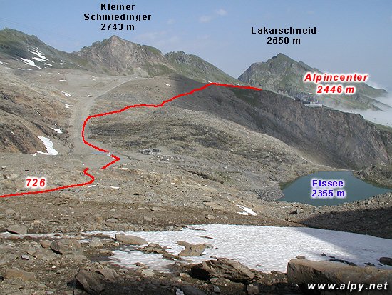 Kitzsteinhorn - Alpincenter, Kleiner Schmiedinger, Lakarschneid, Eissee